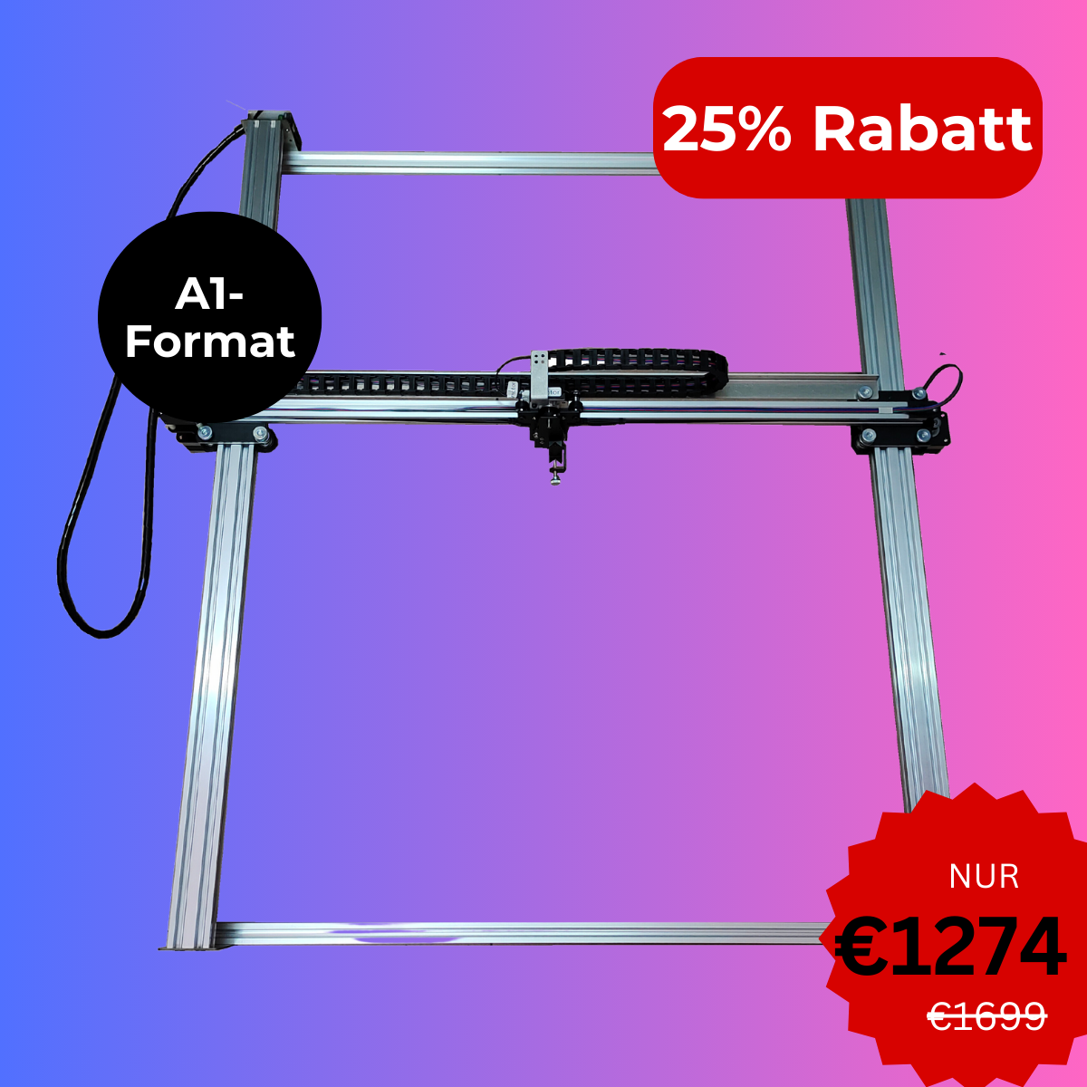 iDraw H A1 Großformat Stiftplotter Zeichenroboter Stiftplotter Zeichenmaschine Schreibmaschine Unterschriftenmaschine | UUNA TEK