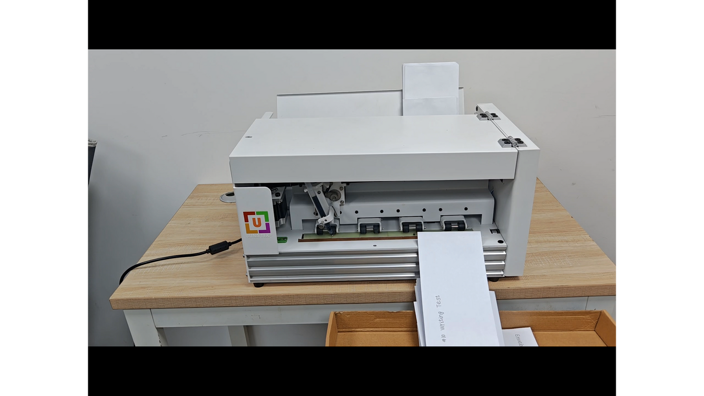UUNA TEK® iAuto Plus - Handwriting Machine with Feeder/Automatic Signature Machine/Handwriting Machine for Letter/Automatic Writing Machine, Write Up to 210 Letters, 80 Envelops Per Load - UUNA TEK CO.,LIMITED