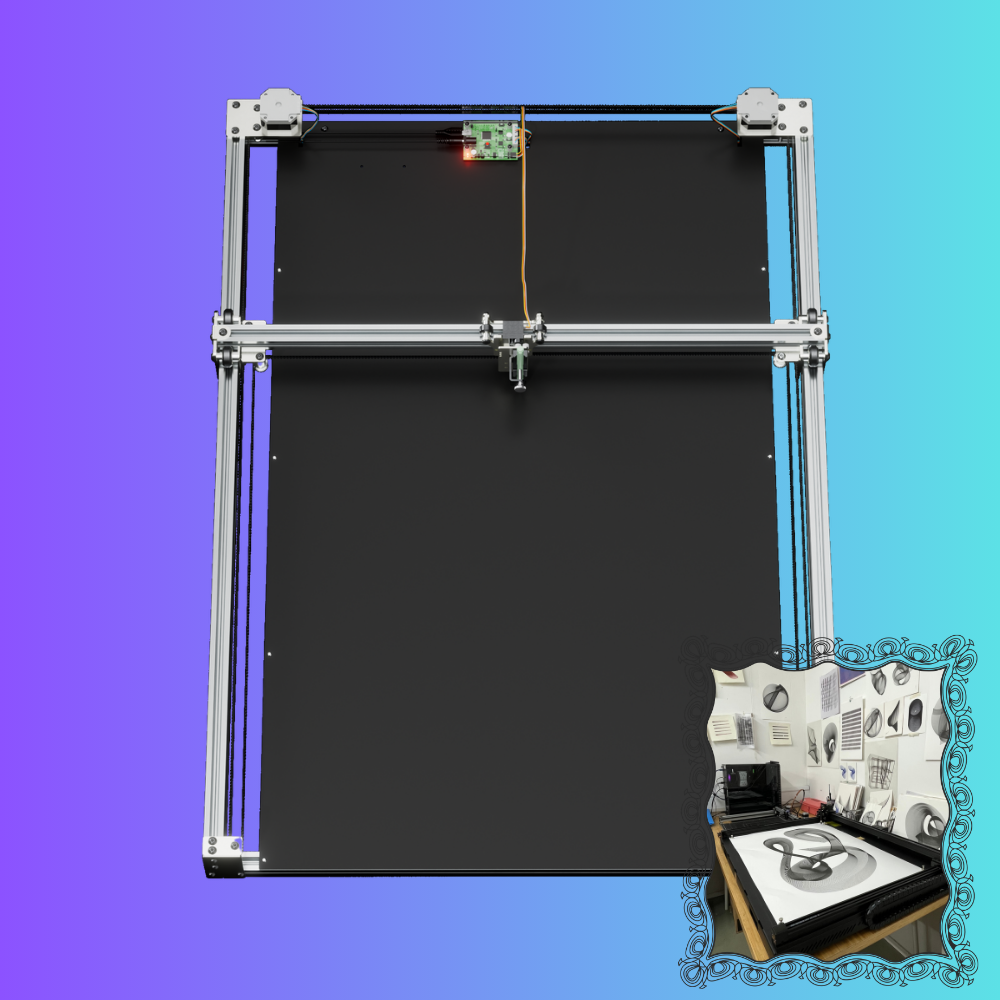 UUNA TEK ArtStation 1824 – Professioneller Zeichenplotter & Zeichenroboter für generative Kunst und museumsgerechte Kunstproduktion (24” × 18”)