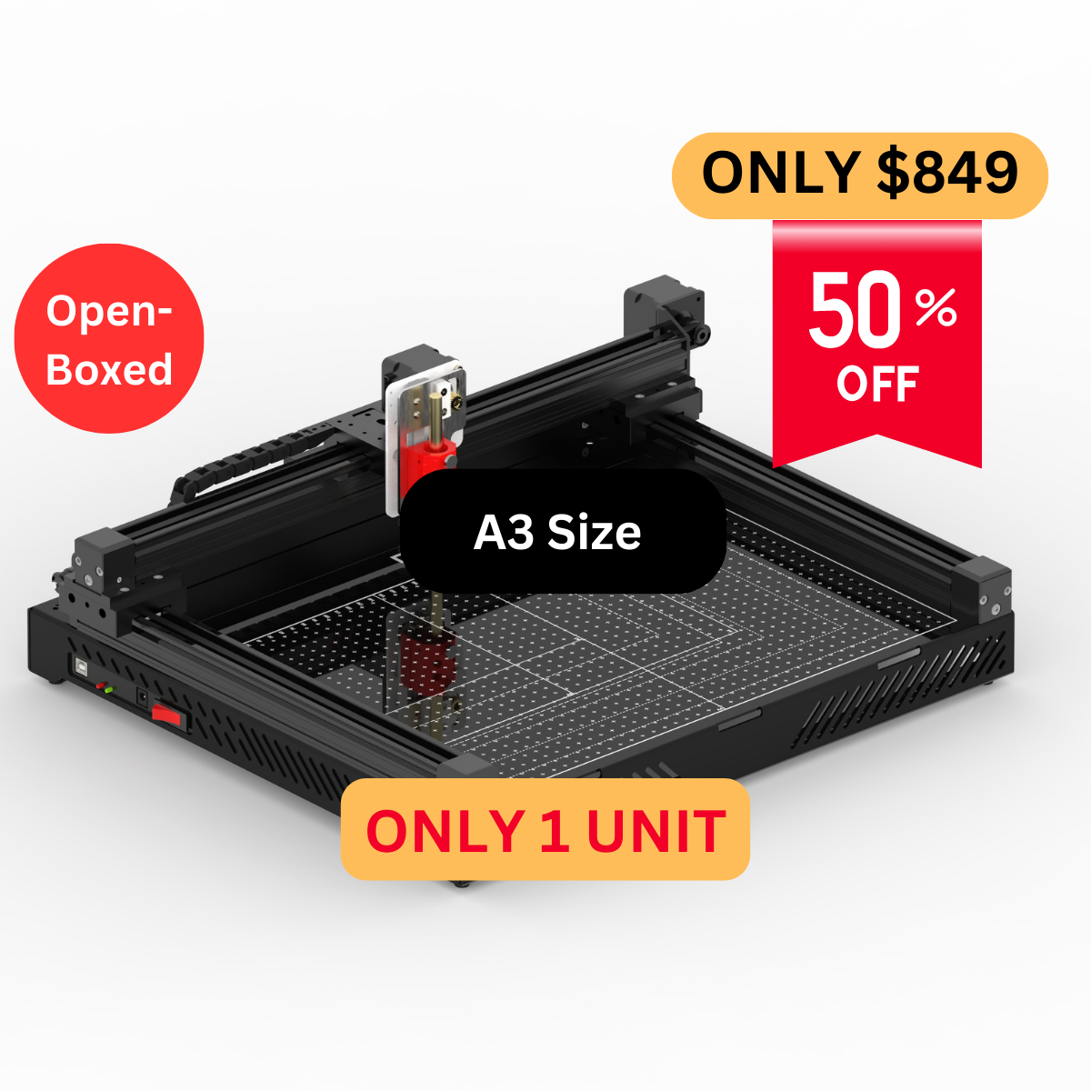 Open-boxed UUNA TEK 3.0 - A3/A2/A1/A0 Size Preassembled Highend All-in-One Pen Plotter Drawing Robot Drawing Machine Writing Machine Signature Machine - UUNA TEK CO.,LIMITED