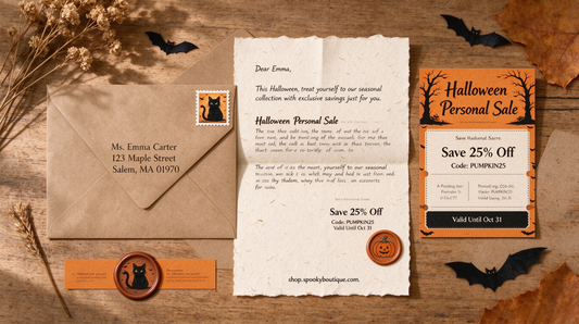 Halloween-Werbepost: 7 Ideen mit einer Handschriftmaschine