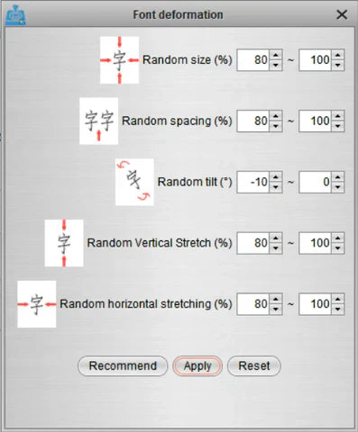 Erstellen Sie ganz einfach Tausende einzigartiger Schriftarten mit iAuto Font Deformation