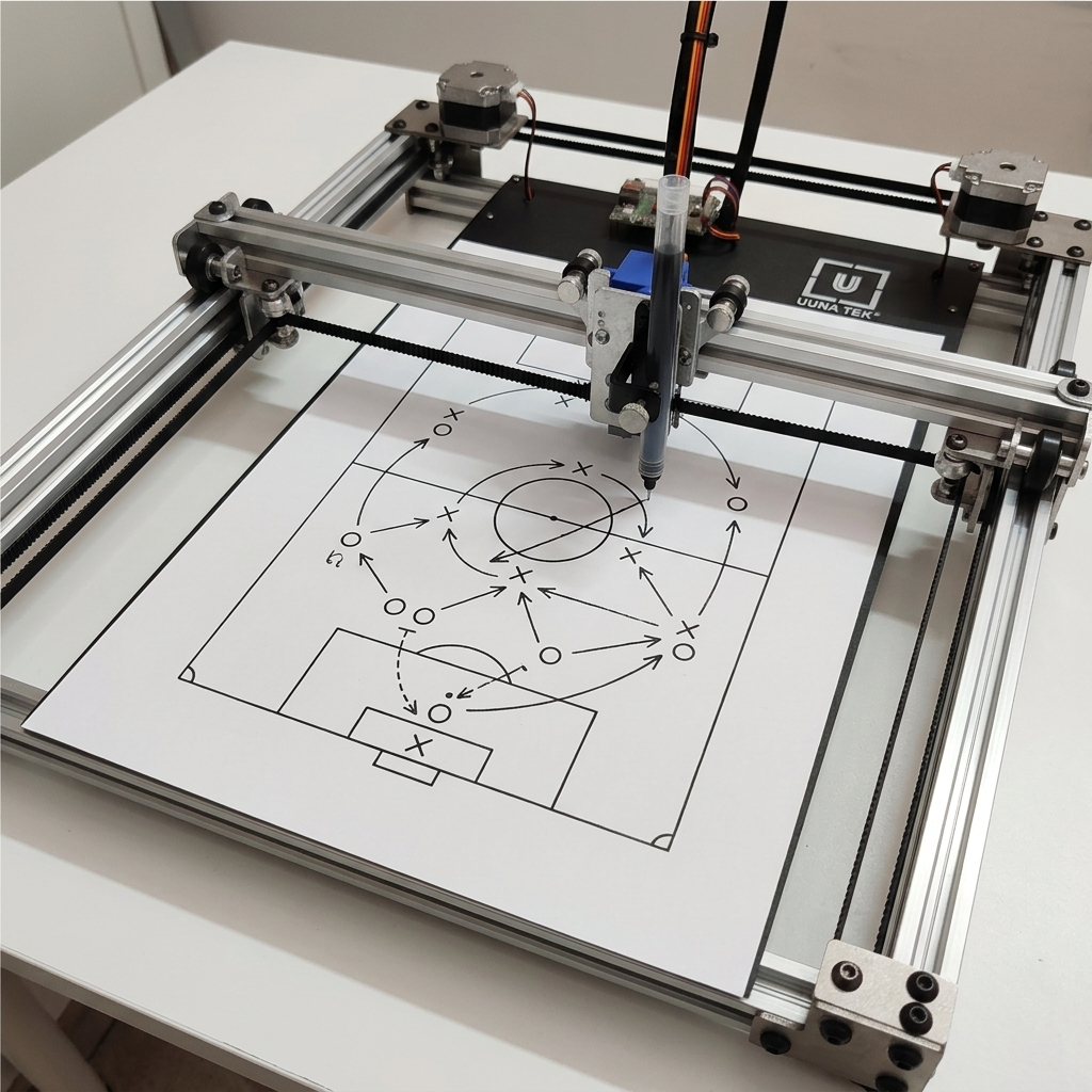 Wie man World-Cup-Passnetzwerke mit einem Stiftplotter visualisiert
