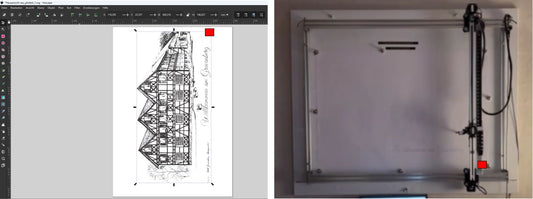 Vertikaler Pen Plotter