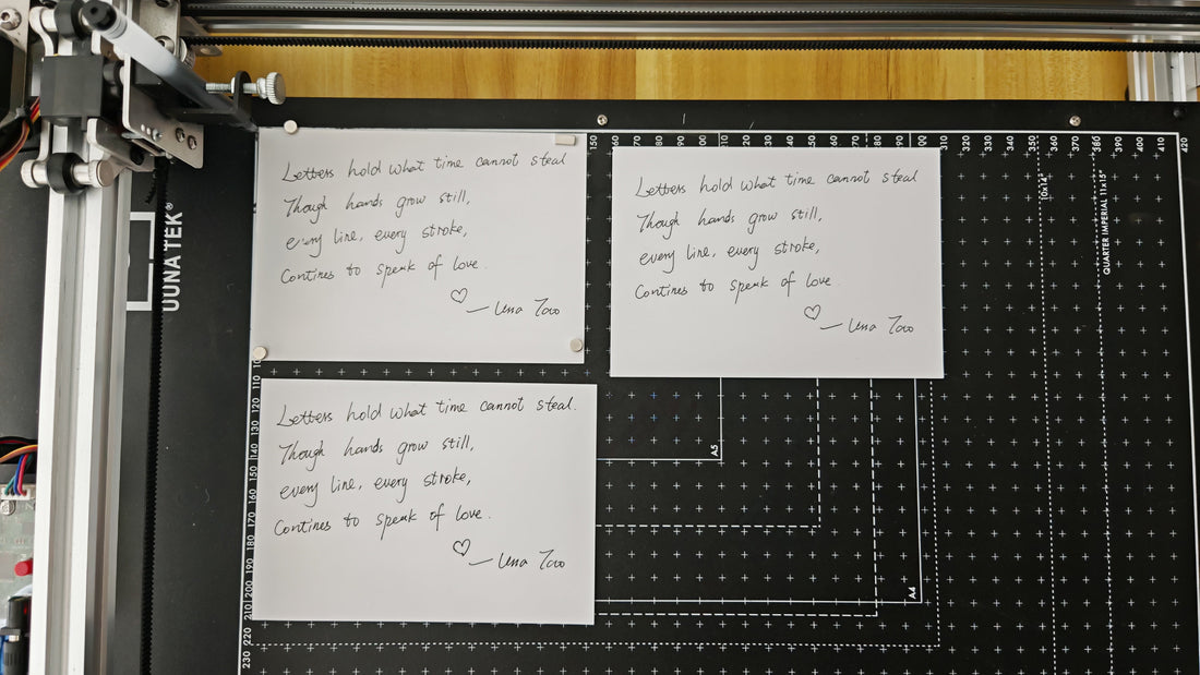 Handschrift reproduzieren mit dem iDraw H SE Stiftplotter