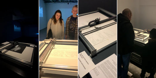 UUNA TEK® Stiftplotter in Makoto Inoues Ausstellung „Phenomenon Orchestra“ in Berlin