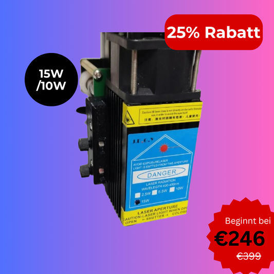10W/15W Laser Kopf für UUNA TEK® iDraw H A3/A2/A1/A0 Größe