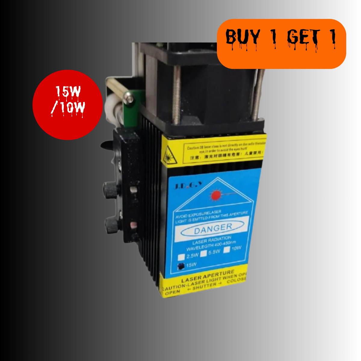 10W/15W Laserkopf für UUNA TEK® iDraw H A3/A2/A1/A0 Größe