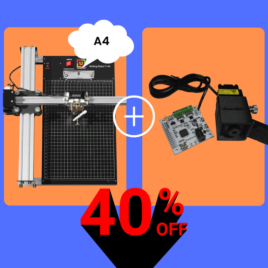 iDraw 2.0 A4-Stiftplotter + 2,5-W-Laserkopf-Bundle