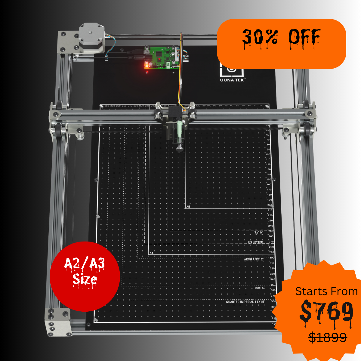 iDraw H SE - A3/A2 Größe CoreXY Vormontierter Zeichenroboter für Künstler Stiftplotter Zeichenmaschine Schreibmaschine Signaturmaschine | UUNA TEK