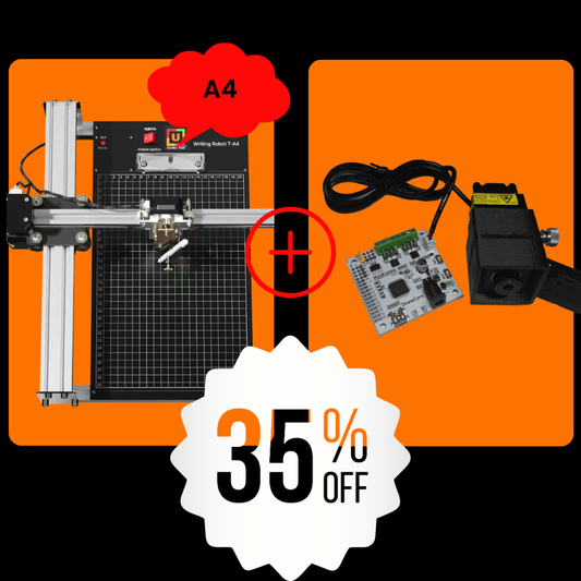 iDraw 2.0 A4-Stiftplotter + 2,5-W-Laserkopf-Bundle
