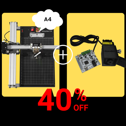iDraw 2.0 A4-Stiftplotter + 2,5-W-Laserkopf-Bundle