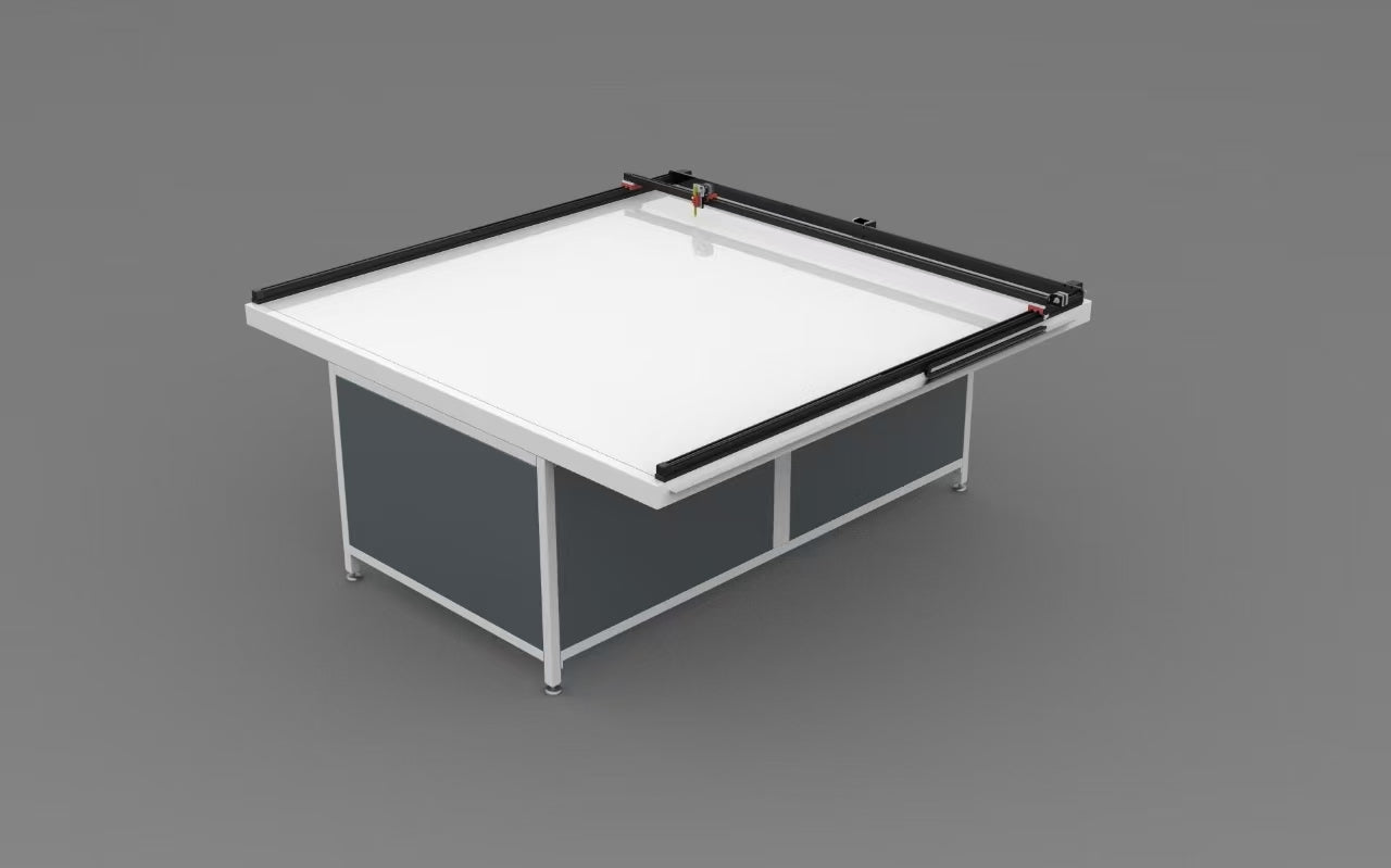 UUNA TEK 3.0 - (2x2m/4x2m) Vormontierter High-End-All-in-One-Architekten-Zeichentisch und Stiftplotter für Architekturzeichnungen