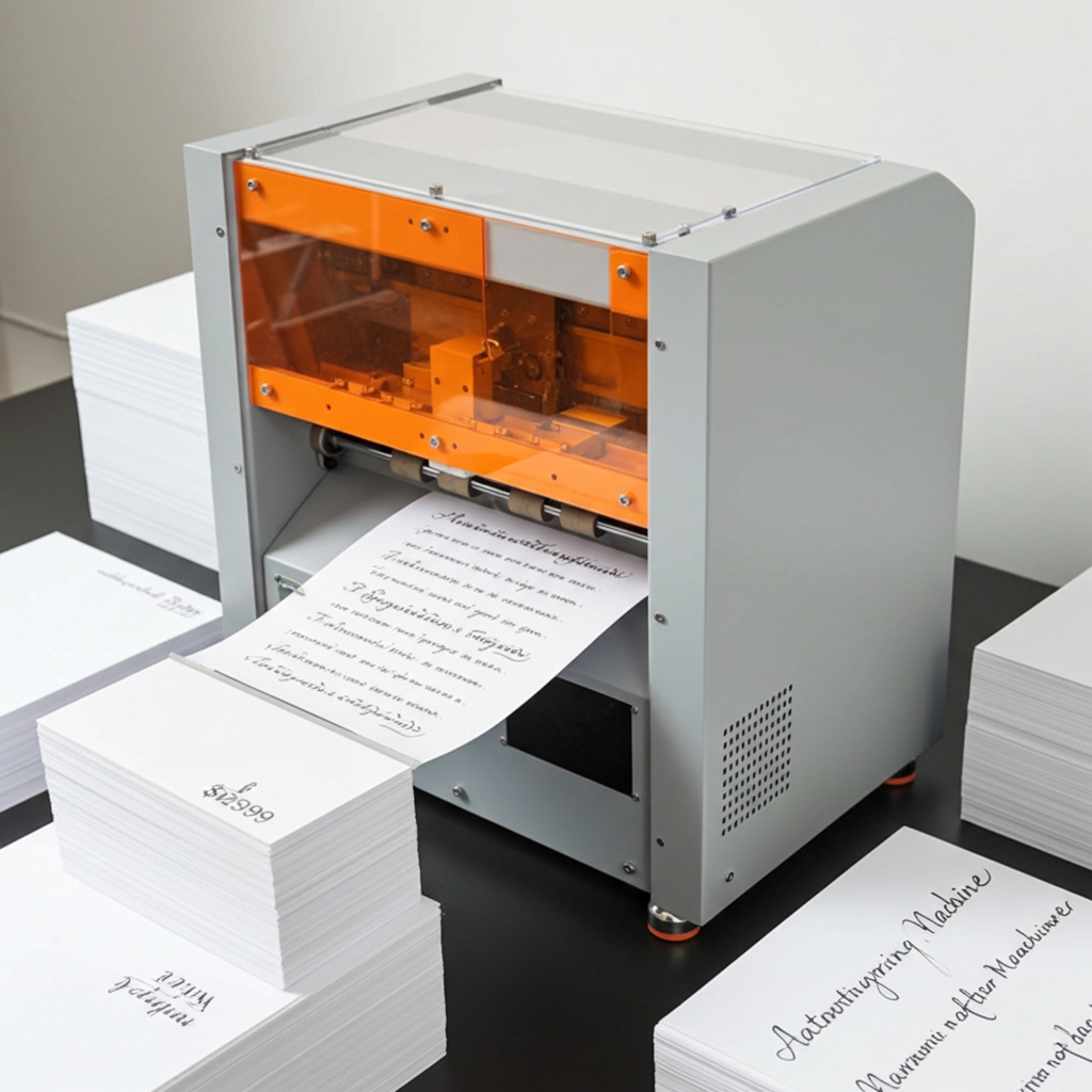 UUNA TEK® iAuto Premium – Automatische Handschriftmaschine mit Einzugs- und Unterschriftenfunktion für Briefe und Massenschrift, Schreiben Sie bis zu 2400 Briefe, 700 Umschläge auf einmal