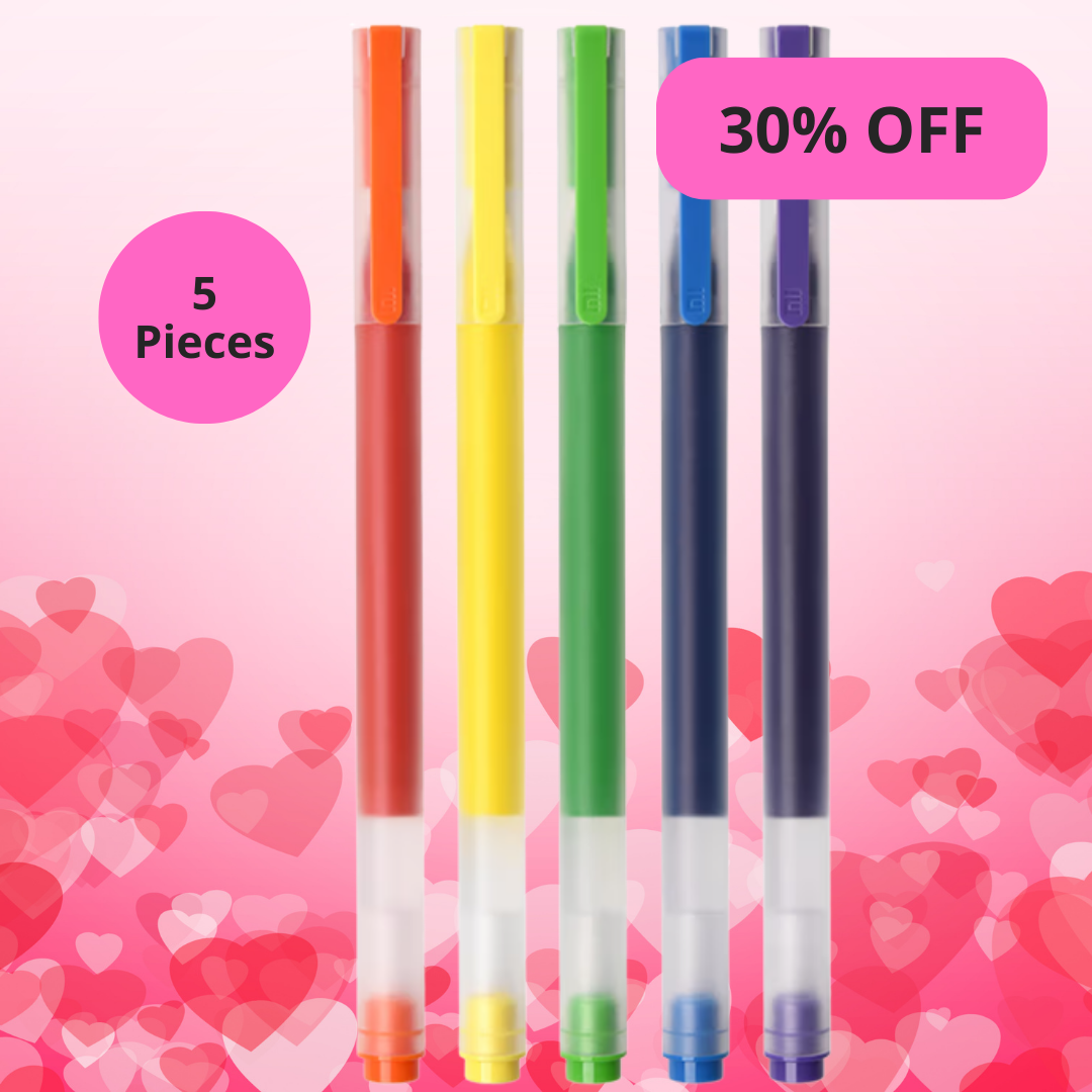 5-Farben-Quick-Dry-Füllfederhalter-Paket
