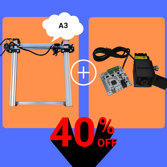 iDraw H A3-Stiftplotter + 2,5-W-Laserkopf-Bundle