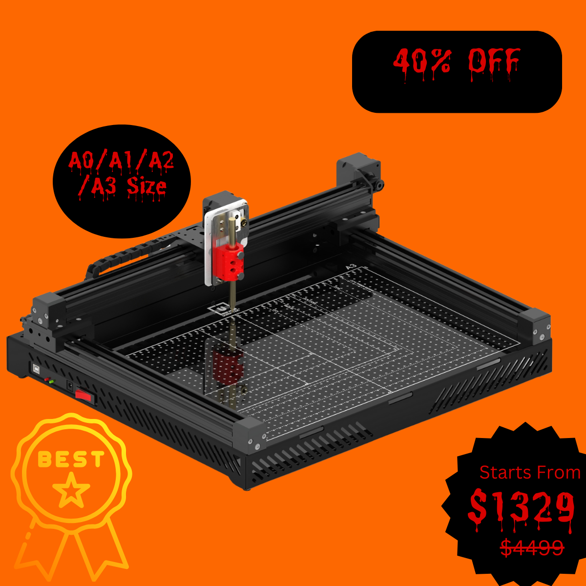 UUNA TEK 3.0 - A3/A2/A1/A0 Größe Vormontierter Highend All-in-One Stiftplotter Zeichenroboter Zeichenmaschine Schreibmaschine Unterschriftenmaschine