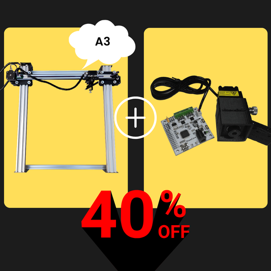 iDraw H A3-Stiftplotter + 2,5-W-Laserkopf-Bundle