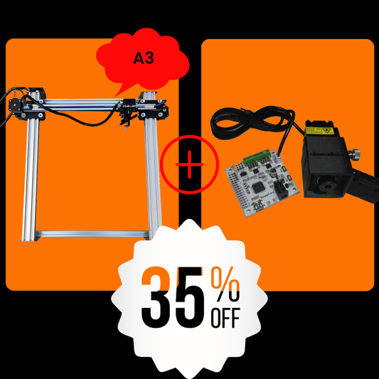 iDraw H A3-Stiftplotter + 2,5-W-Laserkopf-Bundle