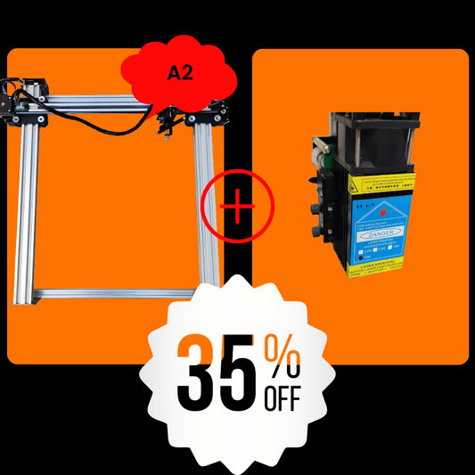 iDraw H A2-Stiftplotter + 10-W-Laserkopf-Bundle