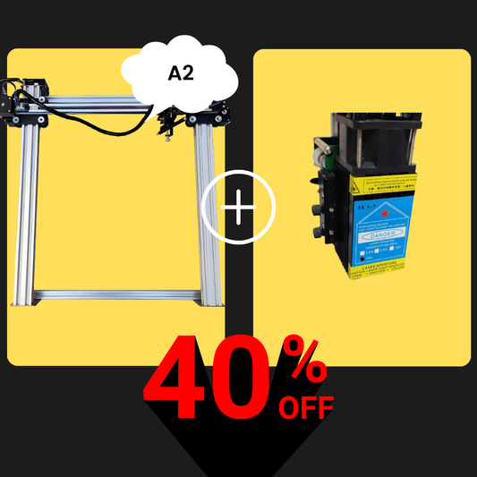 iDraw H A2-Stiftplotter + 10-W-Laserkopf-Bundle