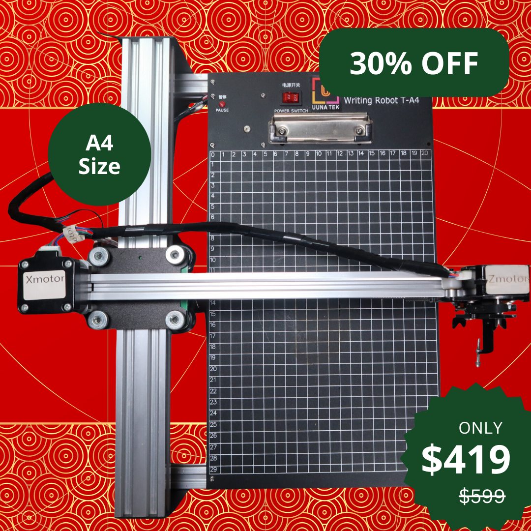 UUNA TEK® iDraw 2.0 - Zeichenroboter im A4-Format, bester Stiftplotter für Einsteiger