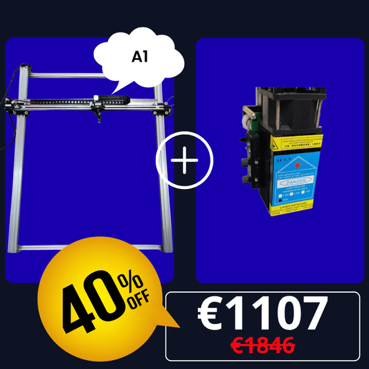 iDraw H A1-Stiftplotter + 15-W-Laserkopf-Bundle