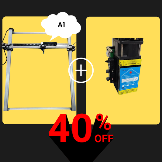 iDraw H A1-Stiftplotter + 15-W-Laserkopf-Bundle