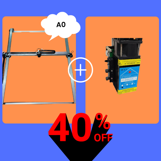 iDraw H A0-Stiftplotter + 15-W-Laserkopf-Bundle