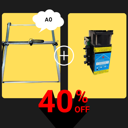 iDraw H A0-Stiftplotter + 15-W-Laserkopf-Bundle