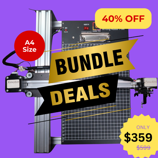 UUNA TEK®  iDraw 2.0 - A4 Size Drawing Robot/Drawing Machine/Homework Machine/Calligraphy Plotter/Handwriting Robot/Pen Plotter/Laser Engraver - UUNA TEK CO.,LIMITED