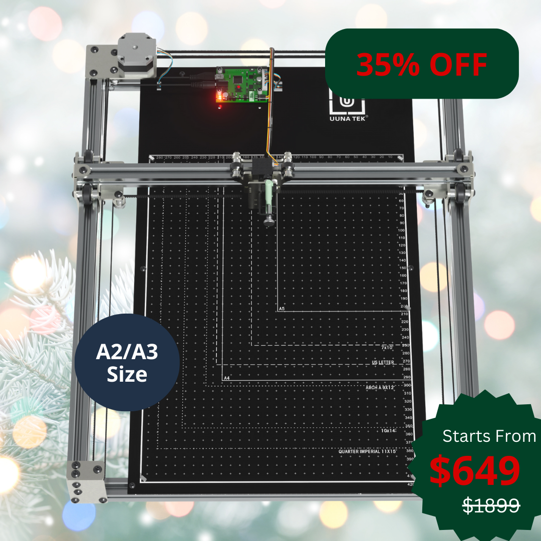 iDraw H SE A3/A2 CoreXY Zeichenroboter für Künstler – kombiniert die robuste iDraw H-Hardware mit der flexiblen Axidraw-Software