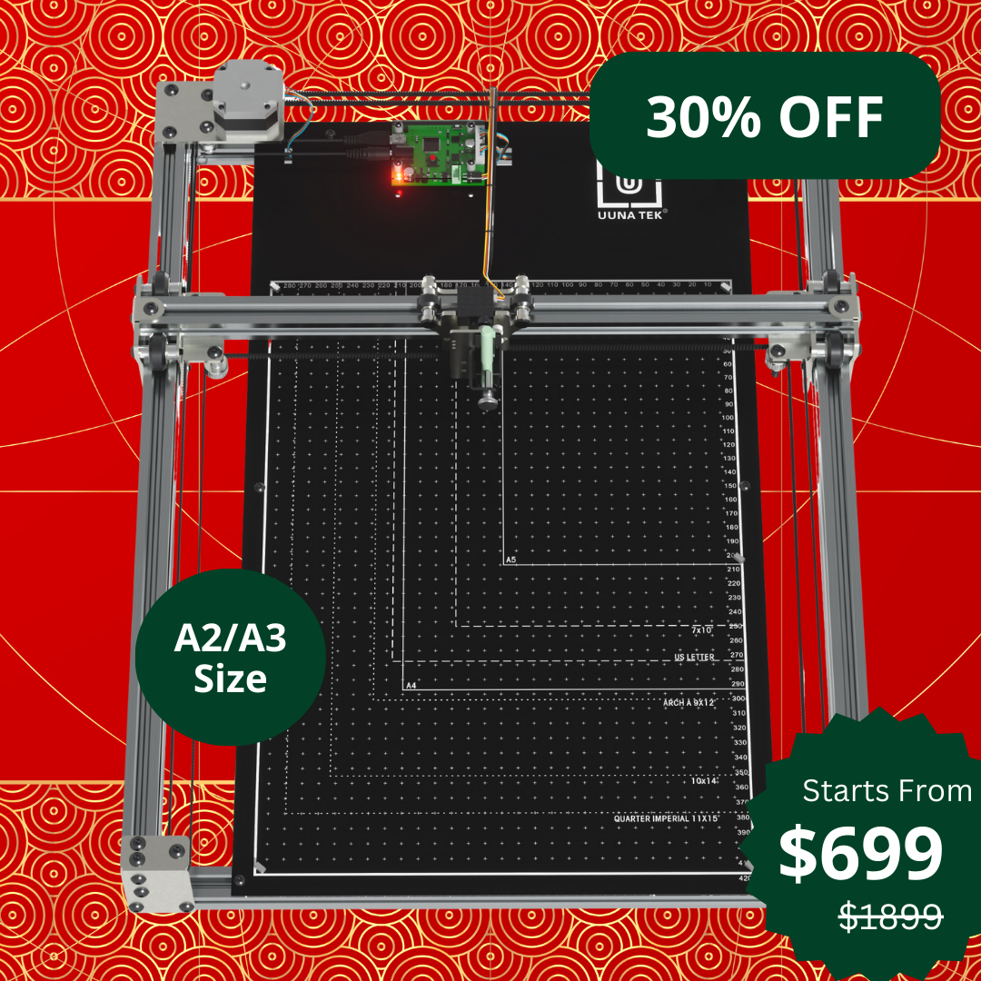 iDraw H SE A3/A2 CoreXY Zeichenroboter für Künstler – kombiniert die robuste iDraw H-Hardware mit der flexiblen Axidraw-Software