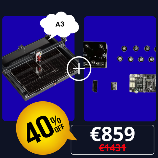 UUNA TEK 3.0 A3-Stiftplotter + Zubehör-Set-Bundle