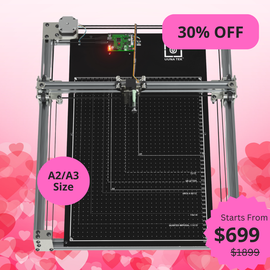iDraw H SE A3/A2 CoreXY Zeichenroboter für Künstler – kombiniert die robuste iDraw H-Hardware mit der flexiblen Axidraw-Software