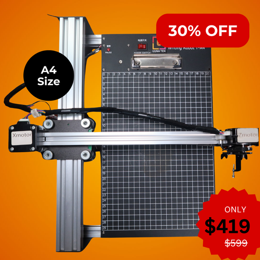UUNA TEK® iDraw 2.0 - Zeichenroboter im A4-Format/Zeichenmaschine/Hausaufgabenmaschine/Kalligrafie-Plotter/Handschriftroboter/Stiftplotter/Lasergravierer