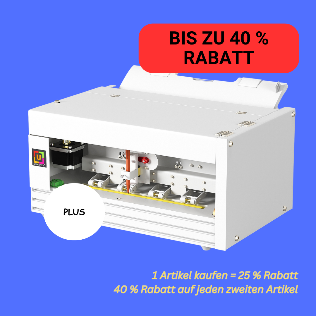 UUNA TEK® iAuto Plus – Automatische Schreib- & Signiermaschine für Briefe und Umschläge, bis zu 210 Texte / 80 Umschläge pro Durchlauf