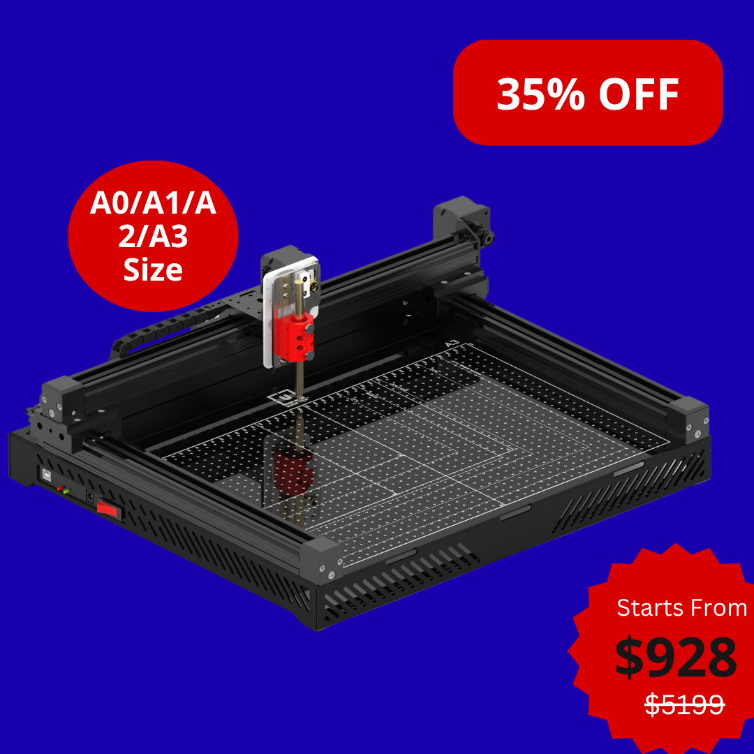 UUNA TEK 3.0 - A3/A2/A1/A0 Größe Vormontierter Highend All-in-One Stiftplotter Zeichenroboter Zeichenmaschine Schreibmaschine Unterschriftenmaschine
