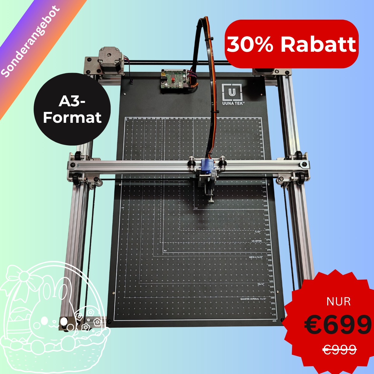 iDraw H SE/A3 Größe Vorgefertigter Zeichenroboter für Künstler Stiftplotter Zeichenmaschine Schreibmaschine Unterschriftenmaschine | UUNA TEK