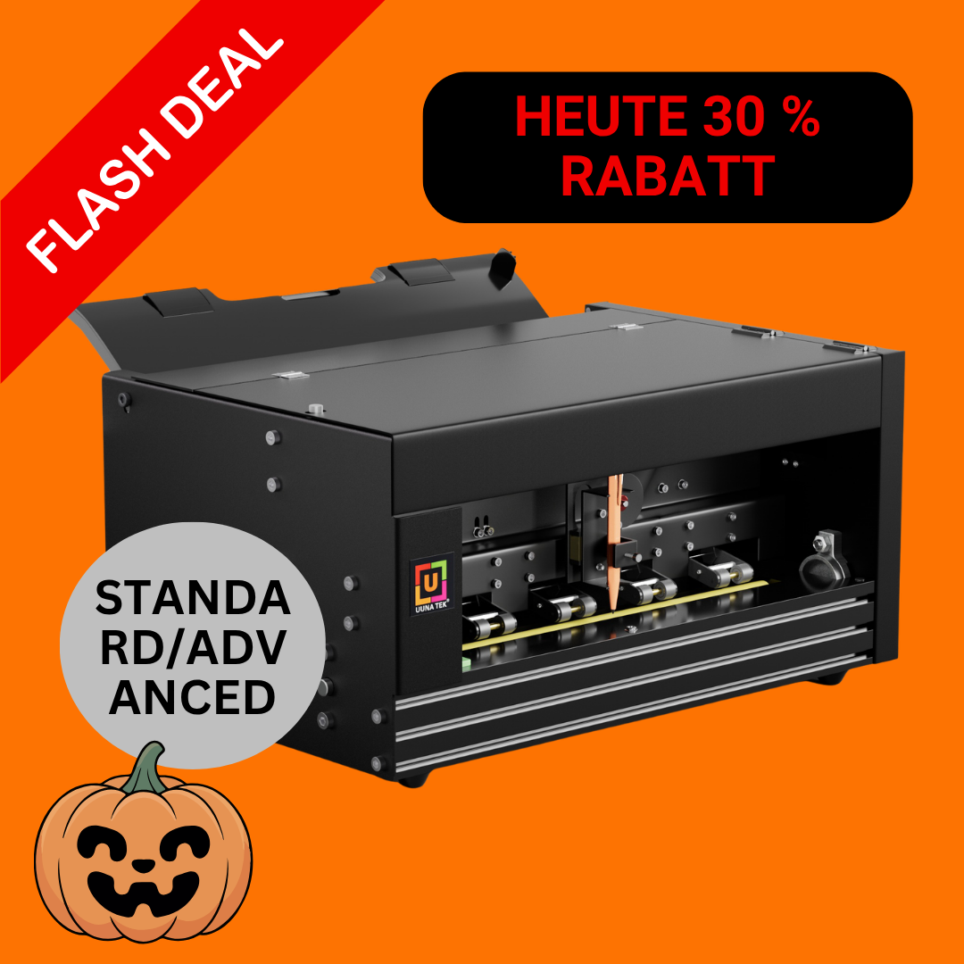 UUNA TEK® iAuto – Automatische Schreibmaschine mit Feeder | Signier- & Briefschreibsystem für personalisierte Mailings | Bis zu 80 Briefe oder 30 Umschläge pro Durchlauf