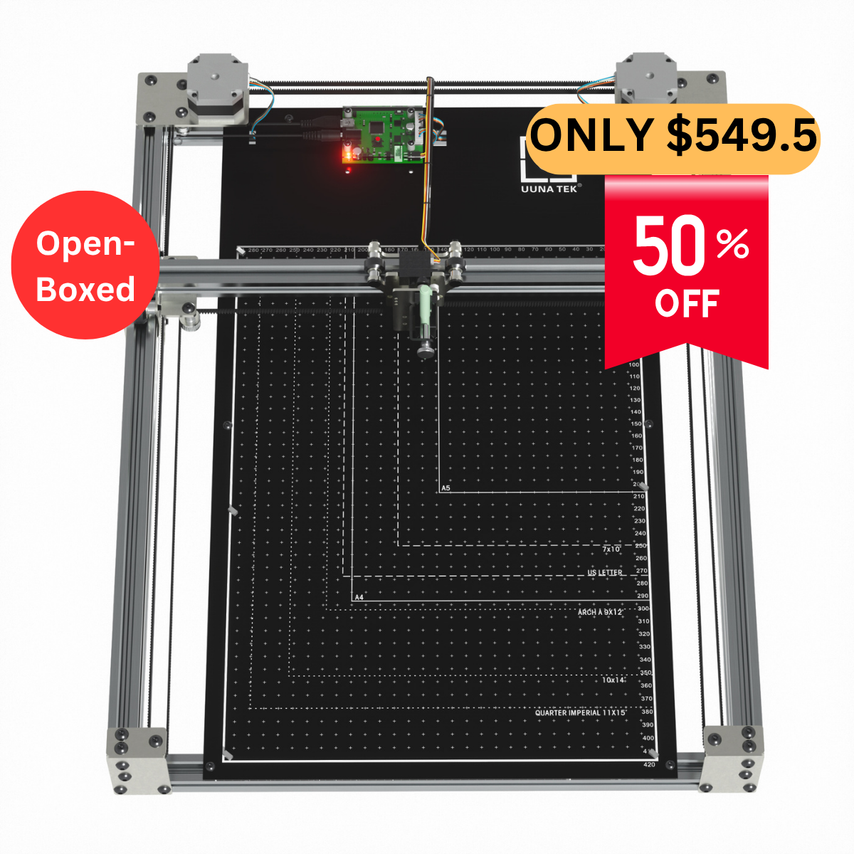 iDraw H SE A3/A2 CoreXY Zeichenroboter für Künstler – kombiniert die robuste iDraw H-Hardware mit der flexiblen Axidraw-Software
