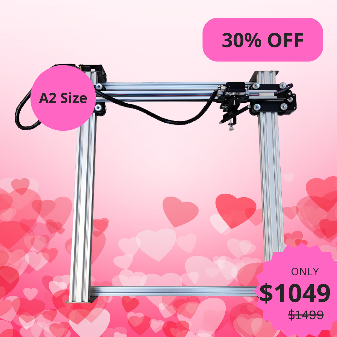 iDraw H A2 Stiftplotter-Zeichenroboter, Stiftplotter-Zeichenmaschine, Zeichnen Sie mehr als A2-Größe
