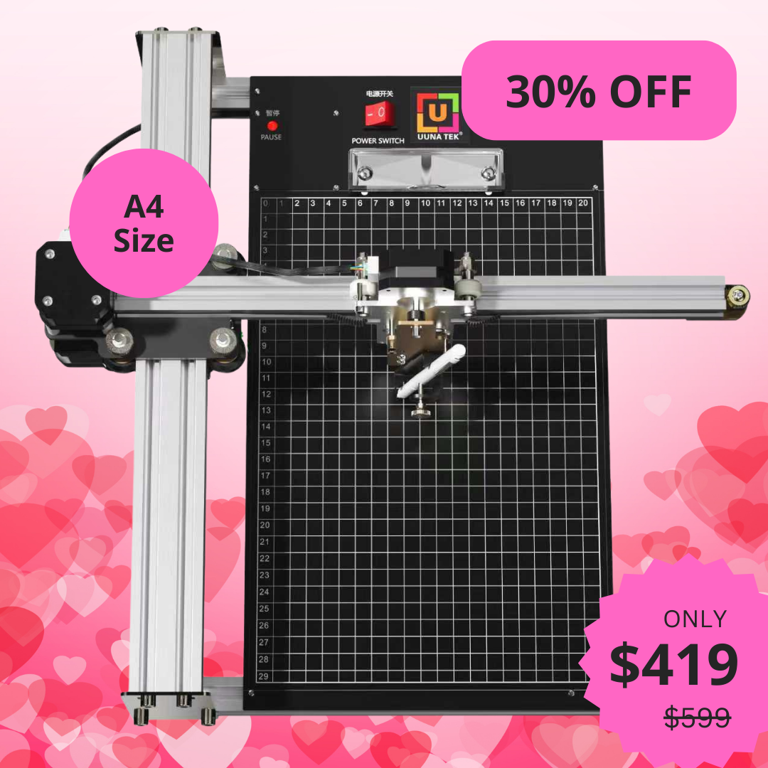 UUNA TEK® iDraw 2.0 - Zeichenroboter im A4-Format, bester Stiftplotter für Einsteiger