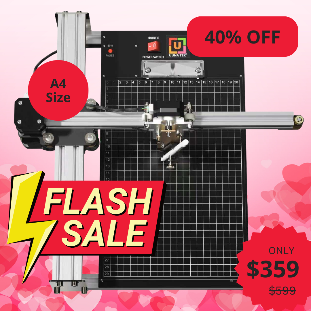 UUNA TEK® iDraw 2.0 - Zeichenroboter im A4-Format, bester Stiftplotter für Einsteiger