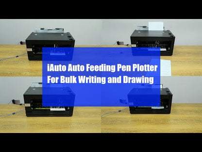 UUNA TEK® iAuto - Handschriftgerät mit Einzug/Automatische Unterschriftenmaschine/Handschriftgerät für Briefe/Automatisches Schreibgerät, Schreiben Sie bis zu 80 Briefe, 30 Umschläge auf einmal